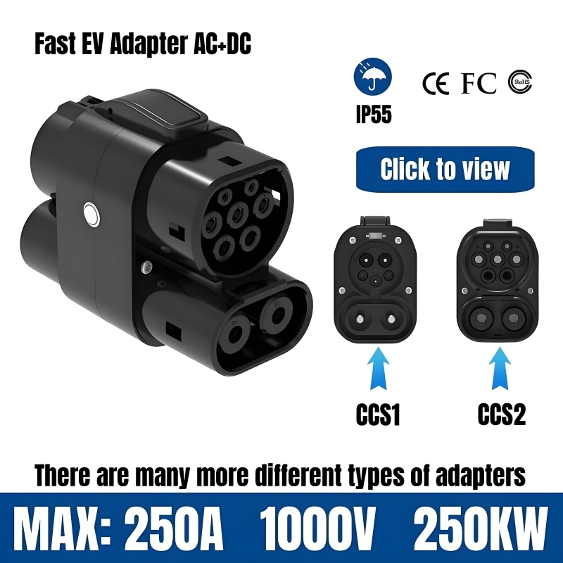 Ccs2 To Ccs1 Fast Charge Adapter 250Kw - Adattatore di Ricarica EV 250A 250KW,